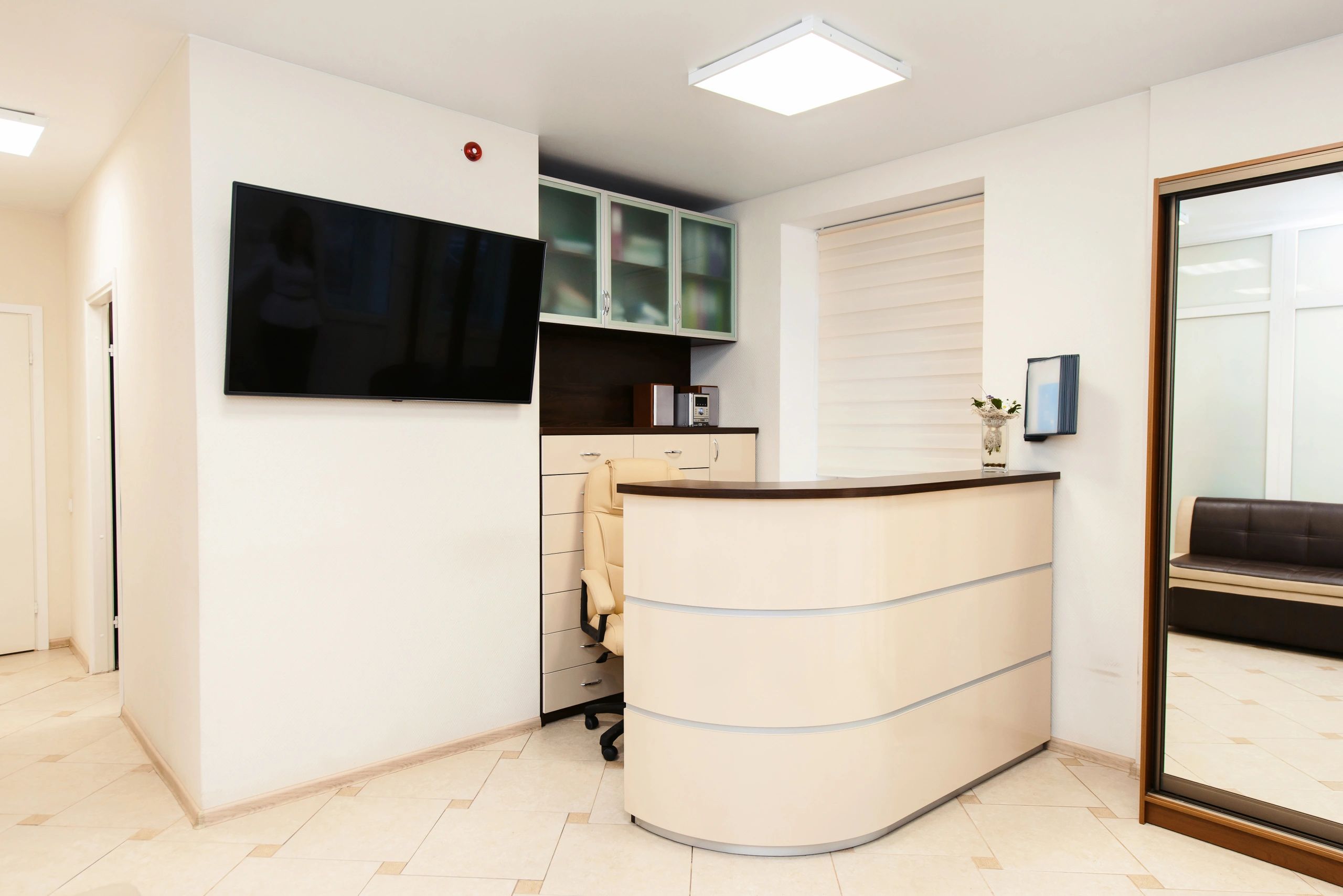 Wide calm interior representing wellness and treatment space planning