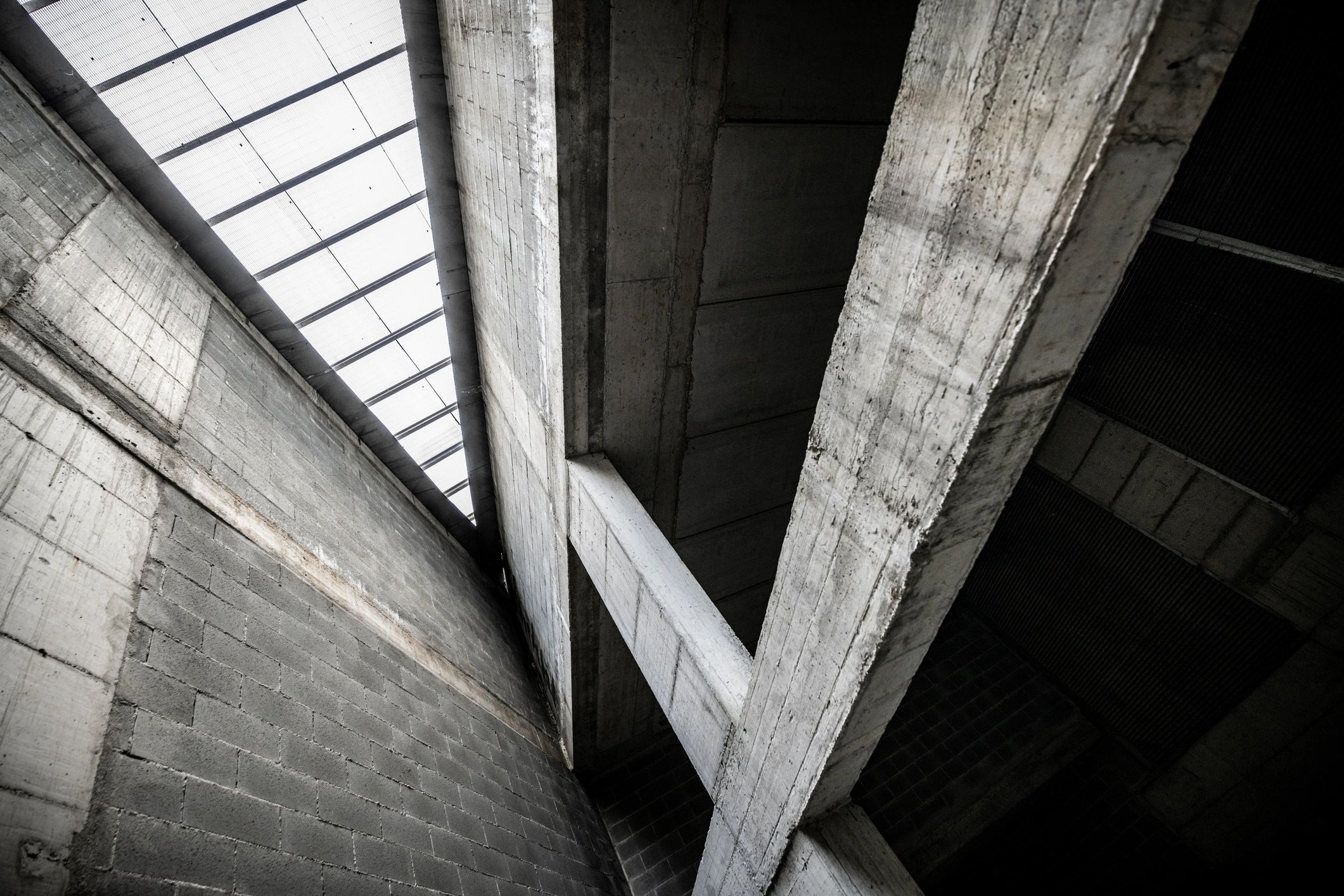 Concrete architectural structure representing site and soil planning