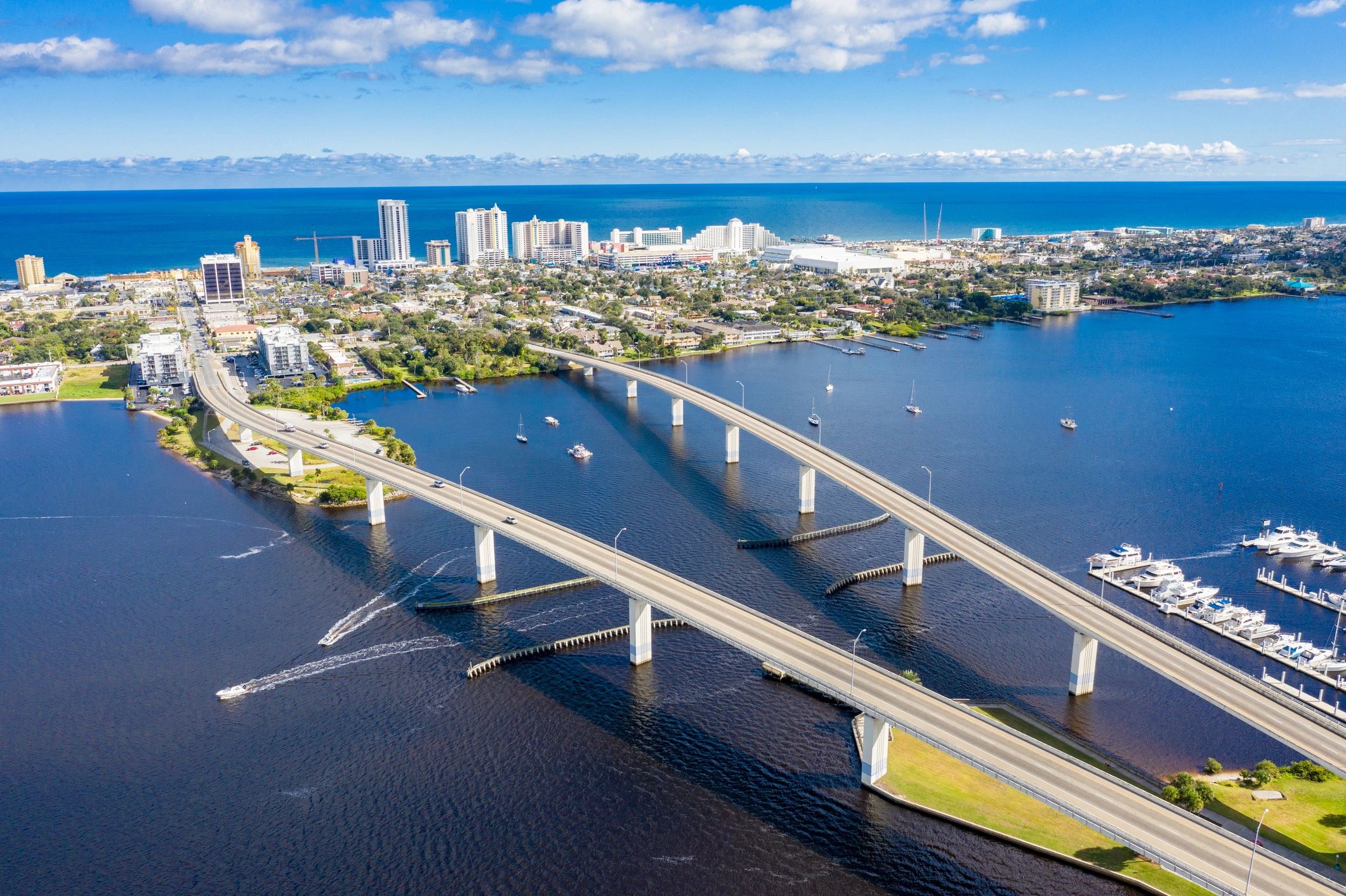 Florida skyline aerial view