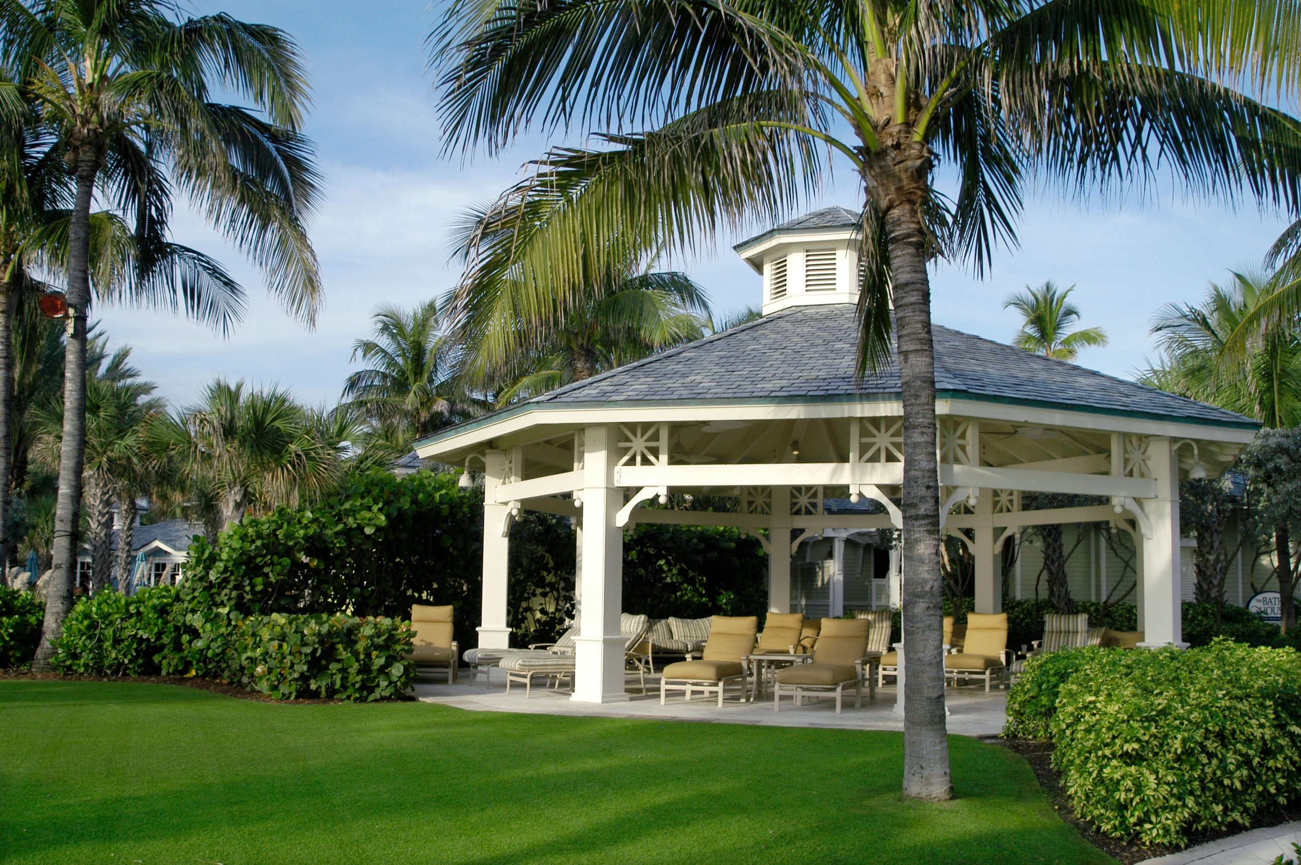 Florida gazebo and seating area
