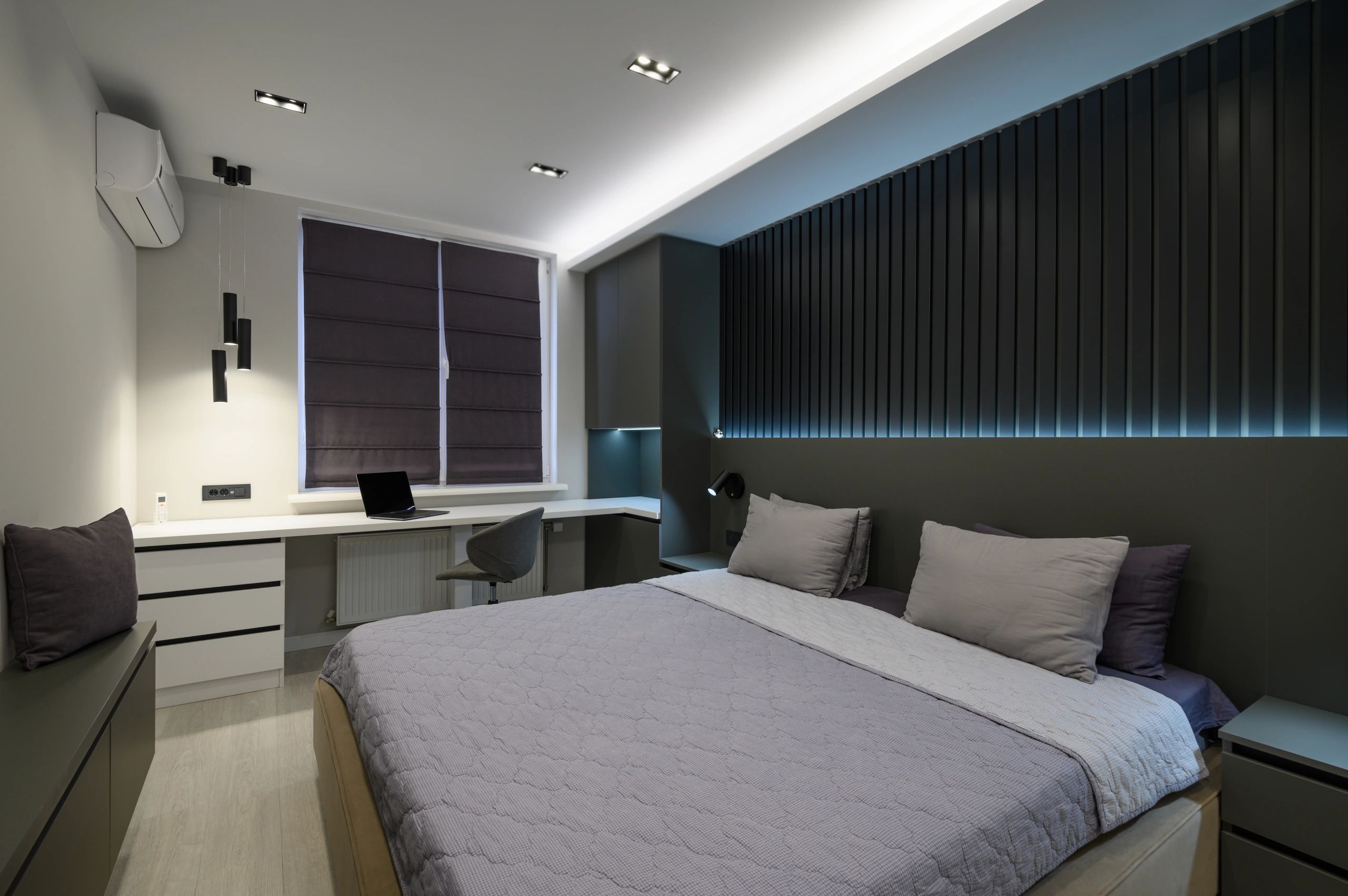 Luxury bedroom concept for premium bunker living
