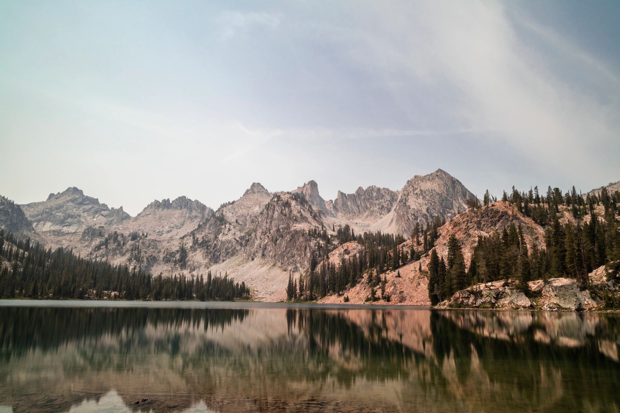 Alice Lake in Idaho’s Sawtooth Mountains on a summer day