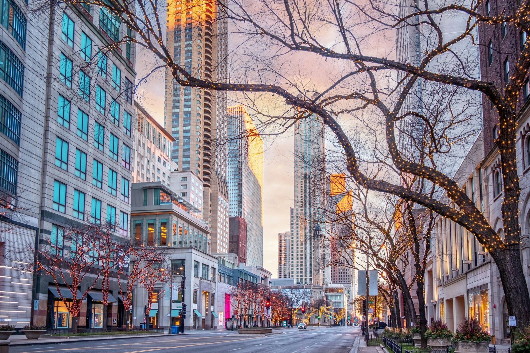 Michigan Avenue in Early Morning Light