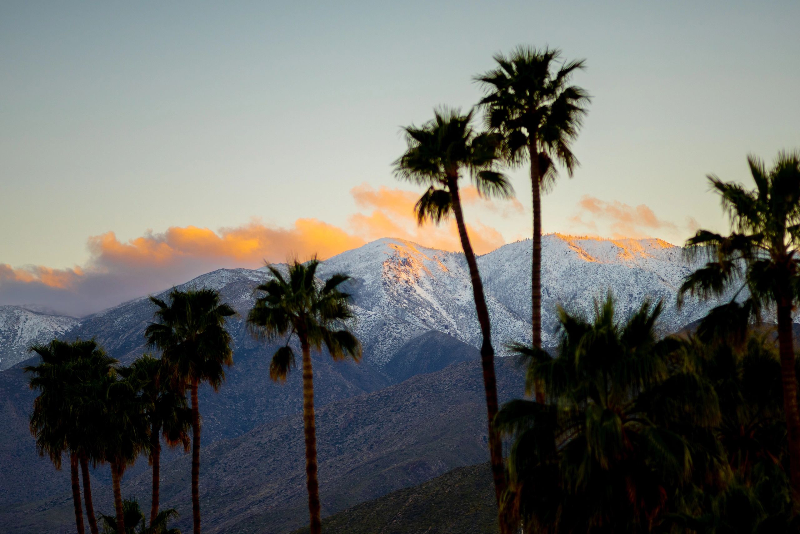 California regional sunset and foothill atmosphere