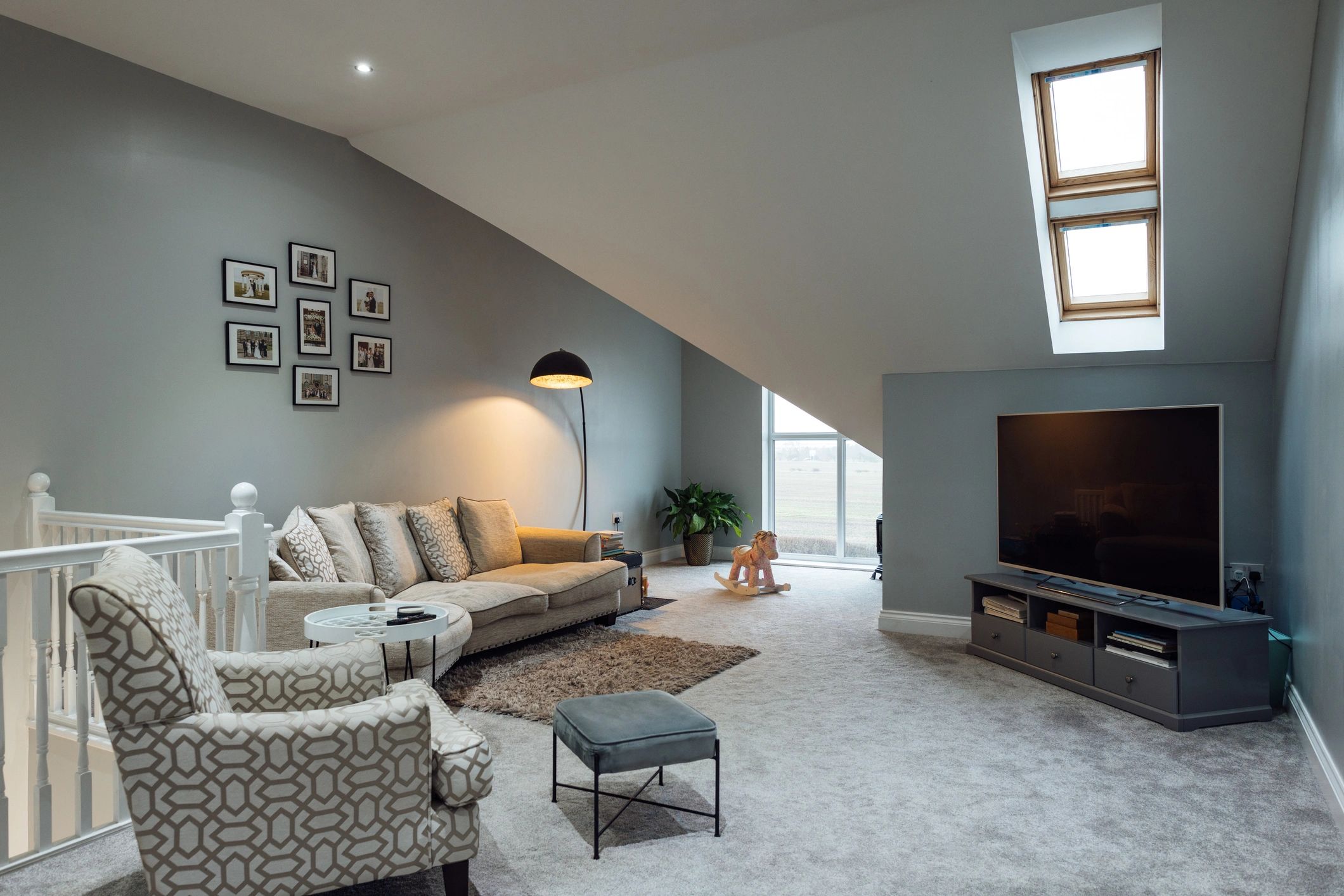 Luxury bunker interior living area