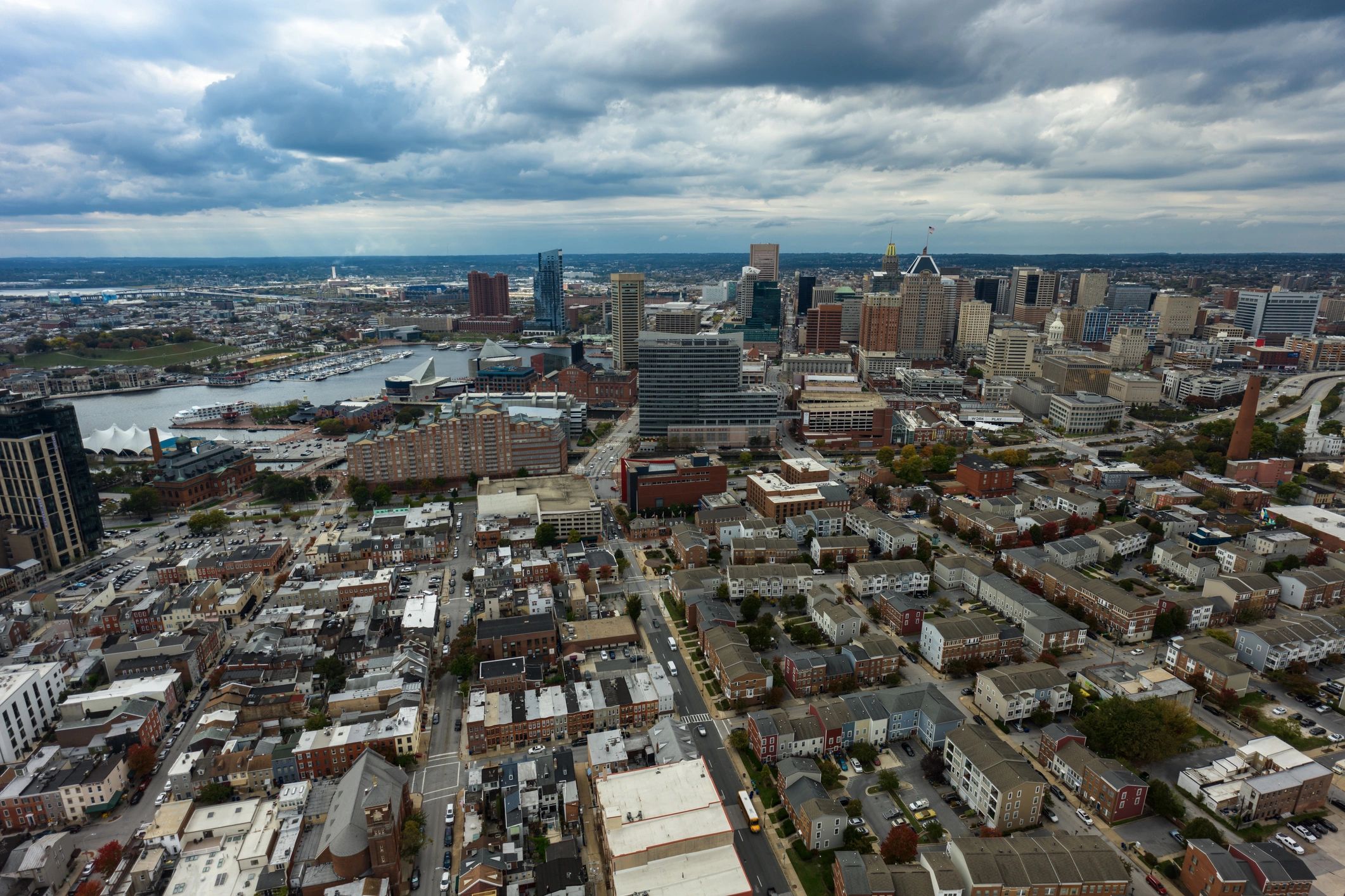 Maryland regional aerial view