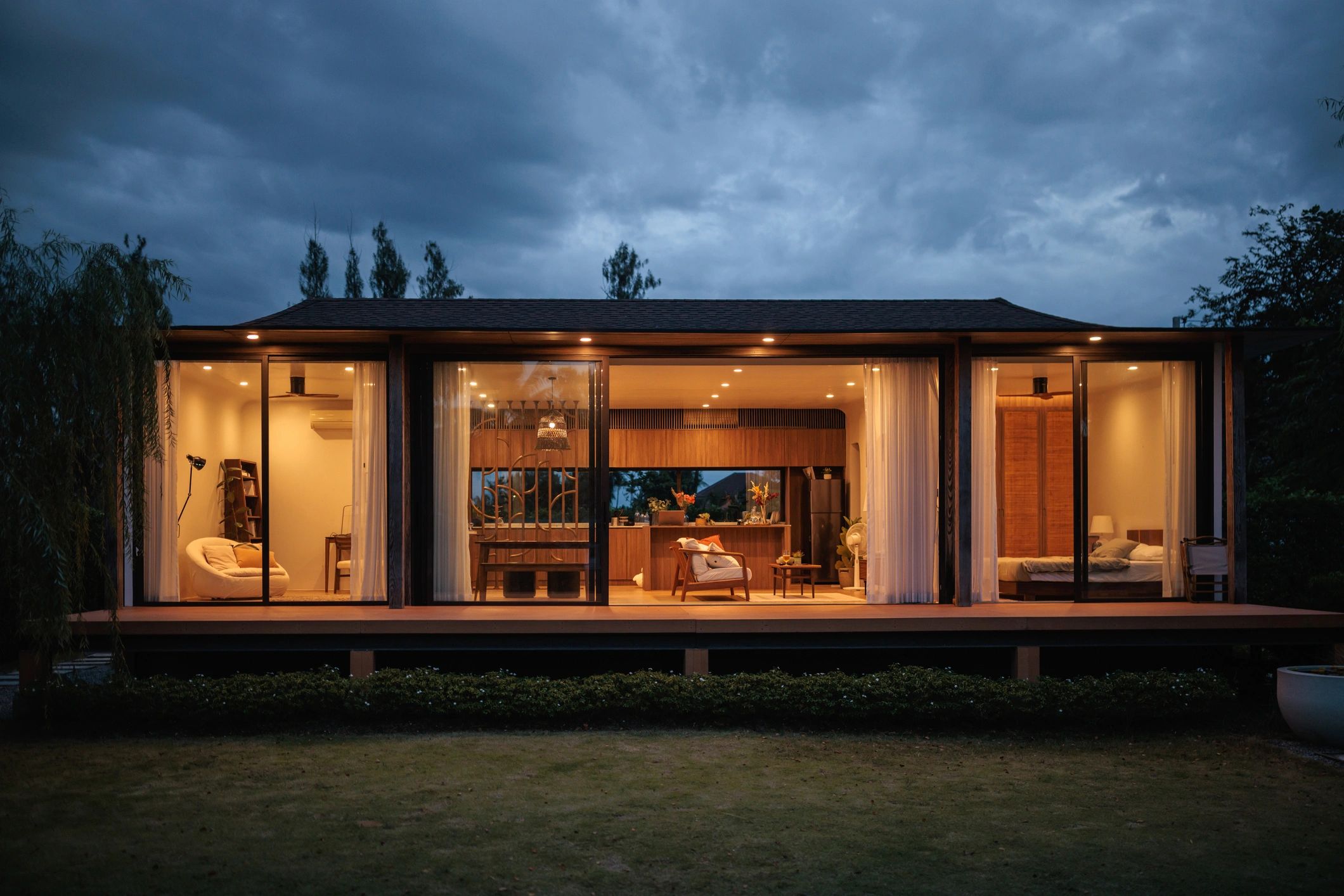 Modern residential architecture representing secure premium living