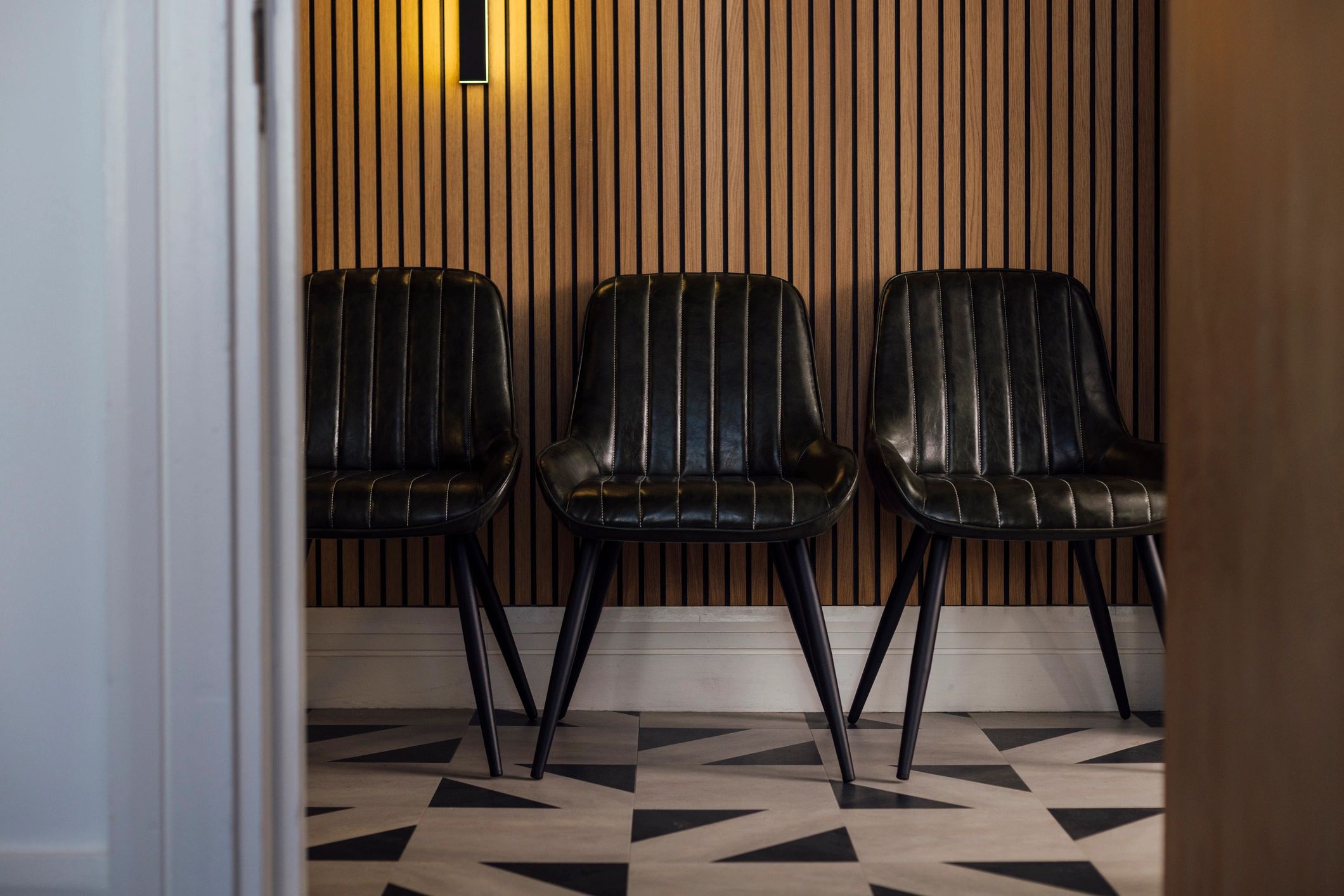 Refined interior space representing luxury bunker living