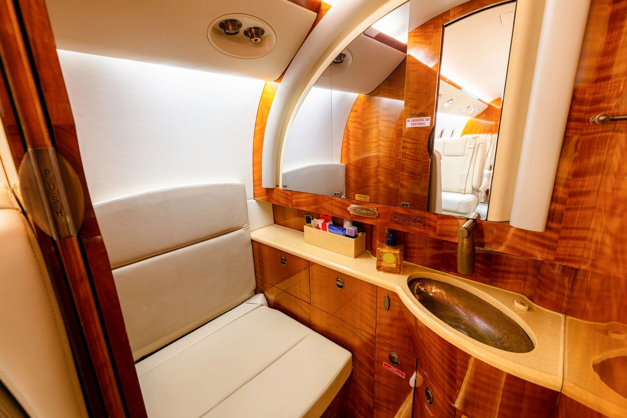 Finished luxury bunker bathroom concept