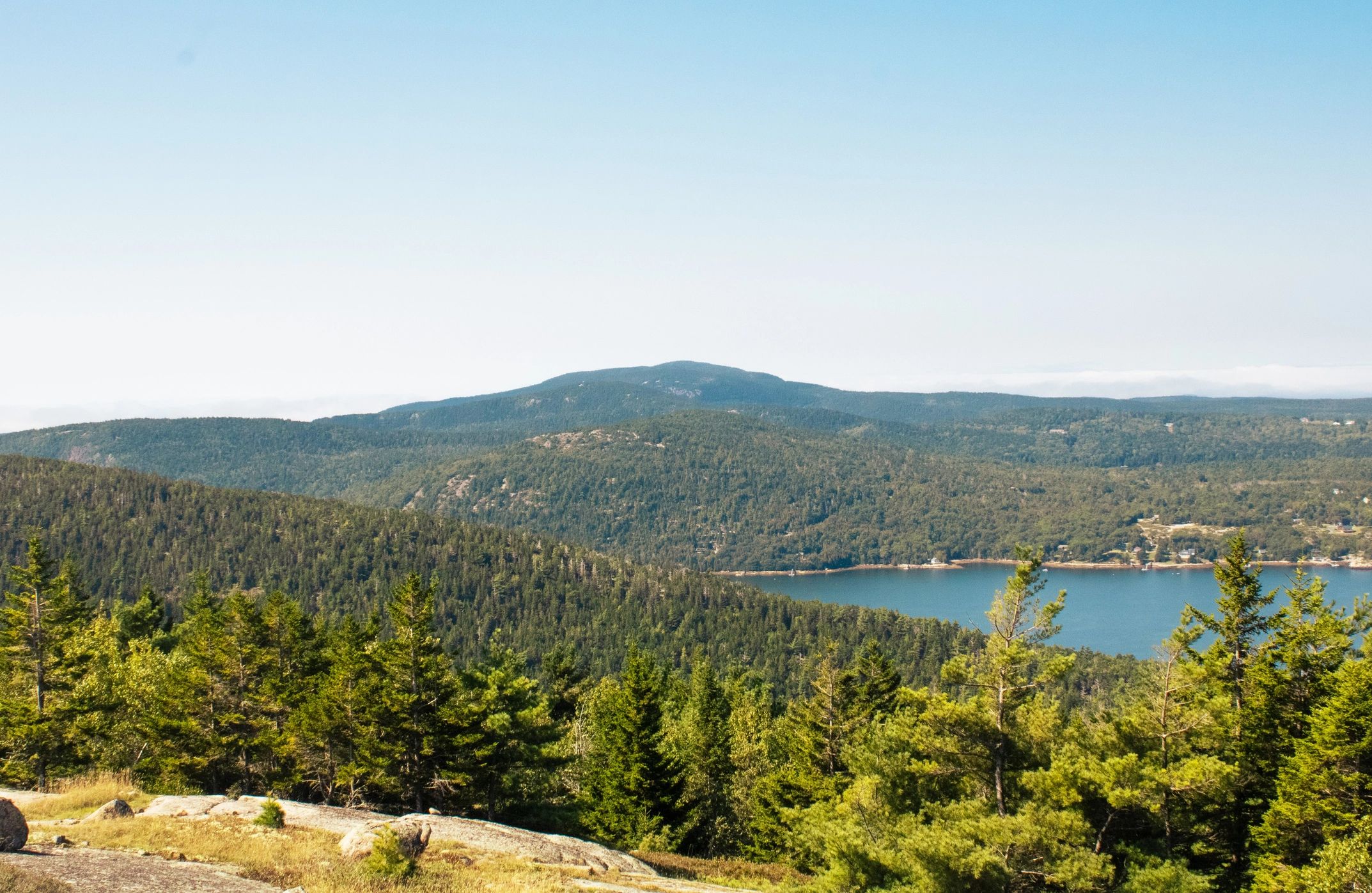 Mountain Top View Lake Forest Acadia National Park