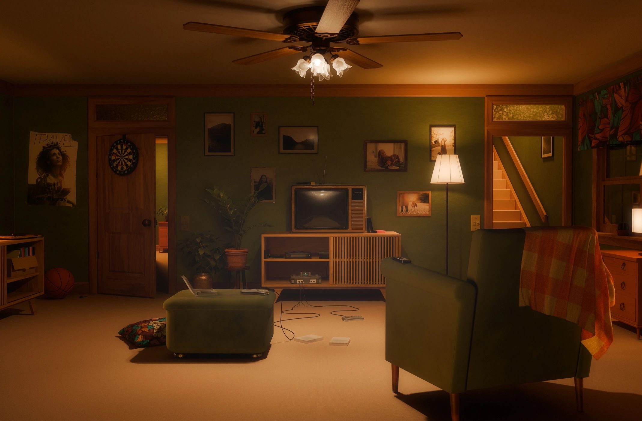 Luxury bunker interior concept for Bryan County Georgia