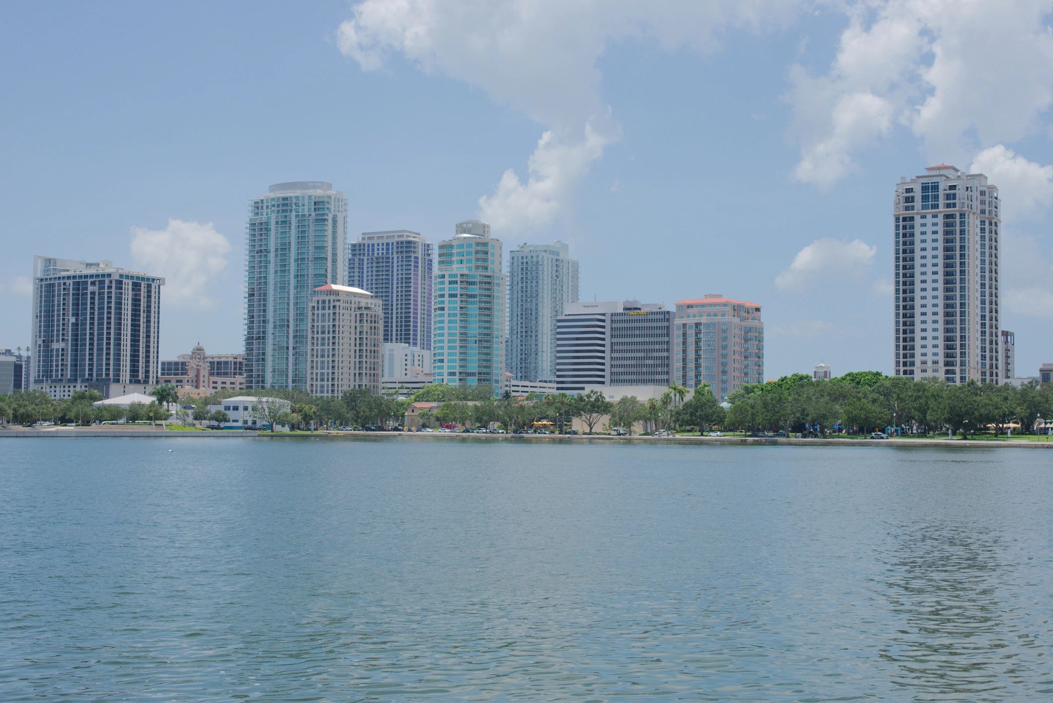 Florida waterfront cityscape