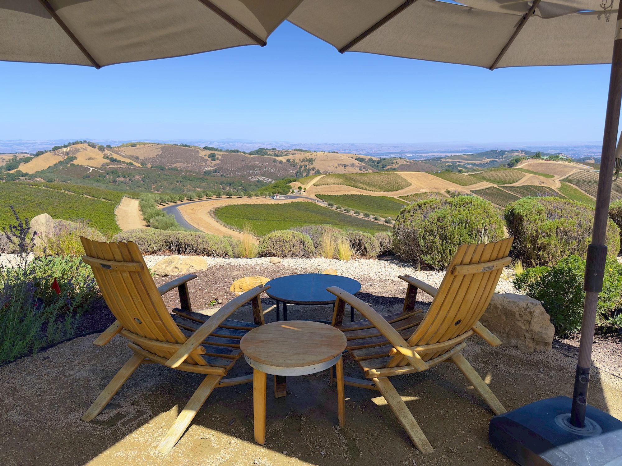 California inland landscape suitable for estate bunker planning