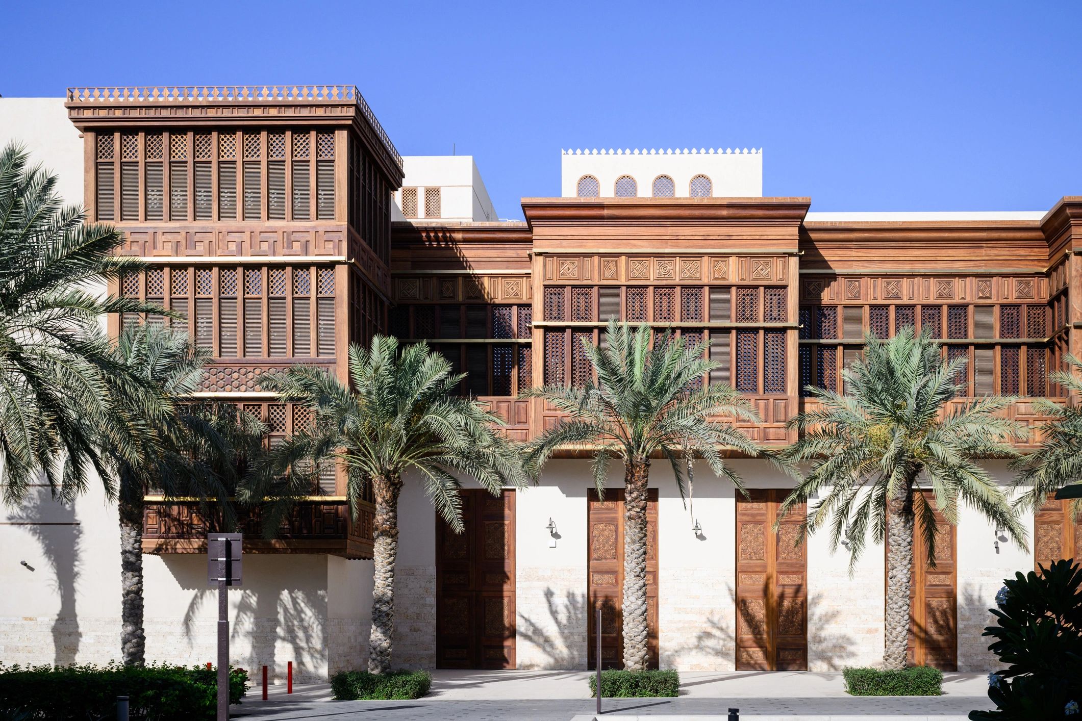 Architectural complex in a desert setting representing premium secure estate planning in Saudi Arabia