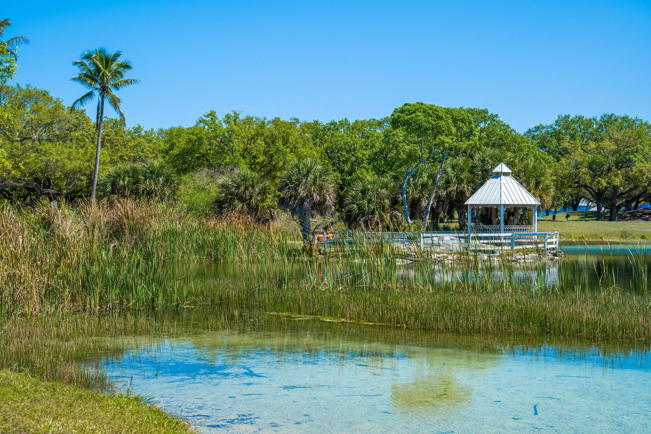 Florida pavilion and landscaped water edge