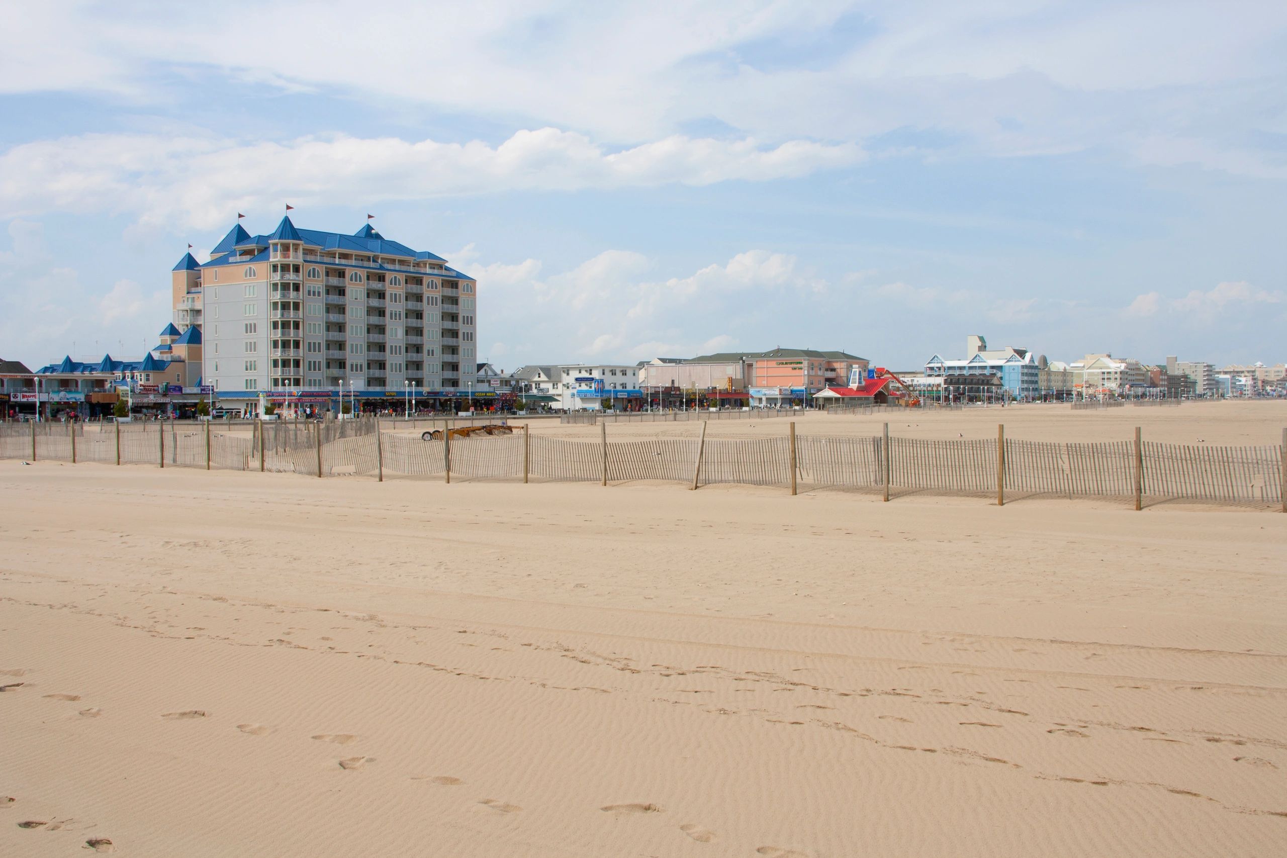 Maryland coastal boardwalk