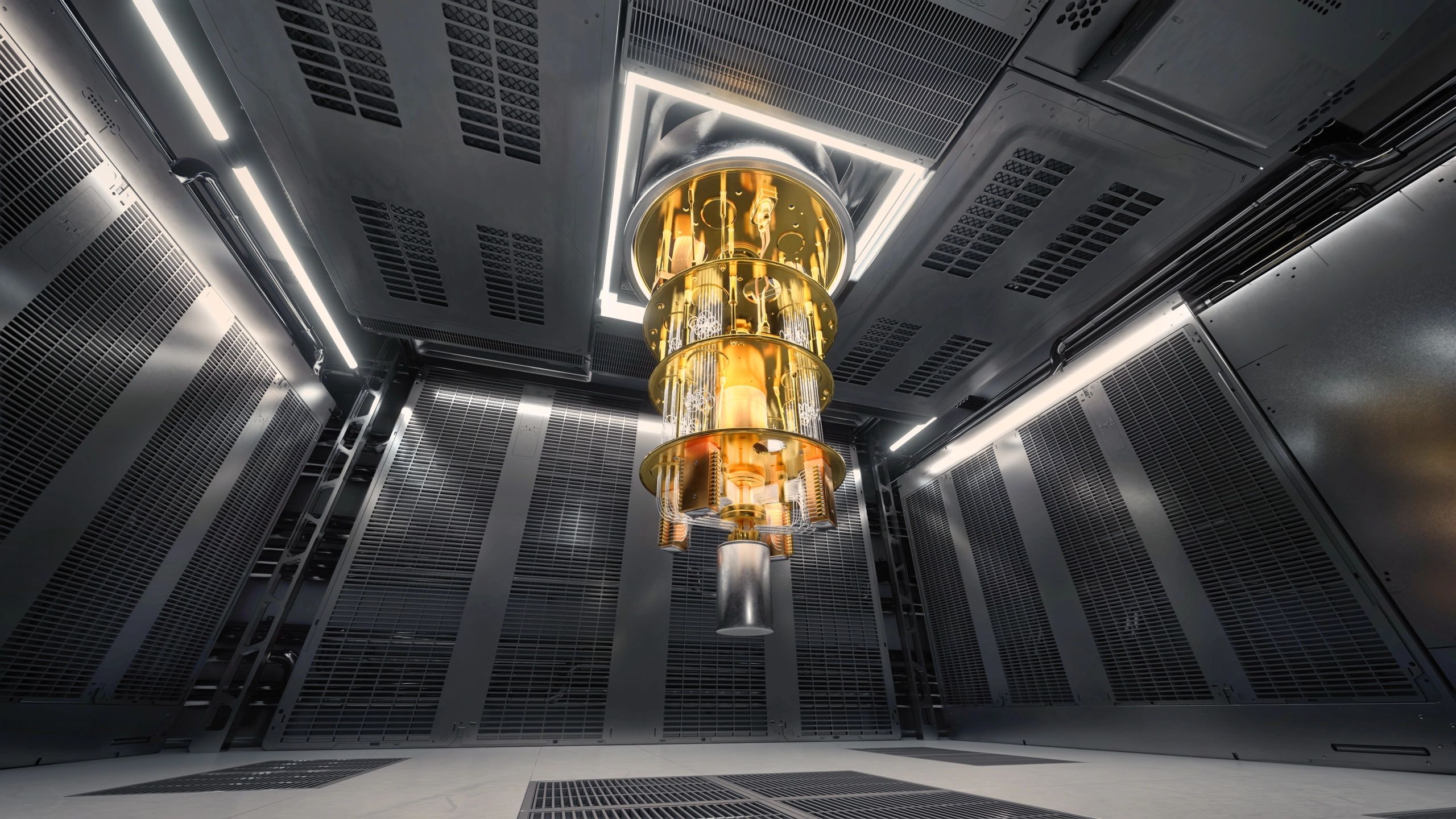 Advanced computing lab representing AI infrastructure
