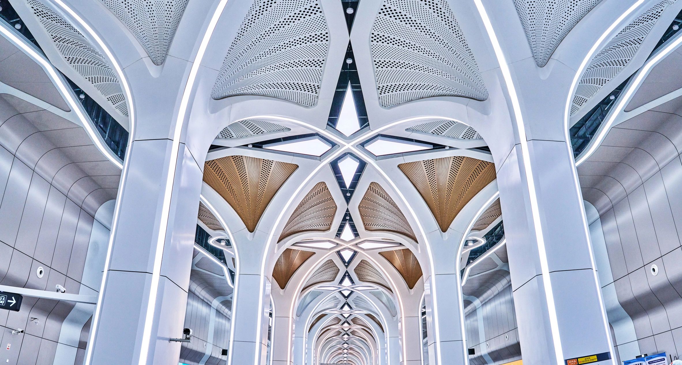Large underground concrete circulation space