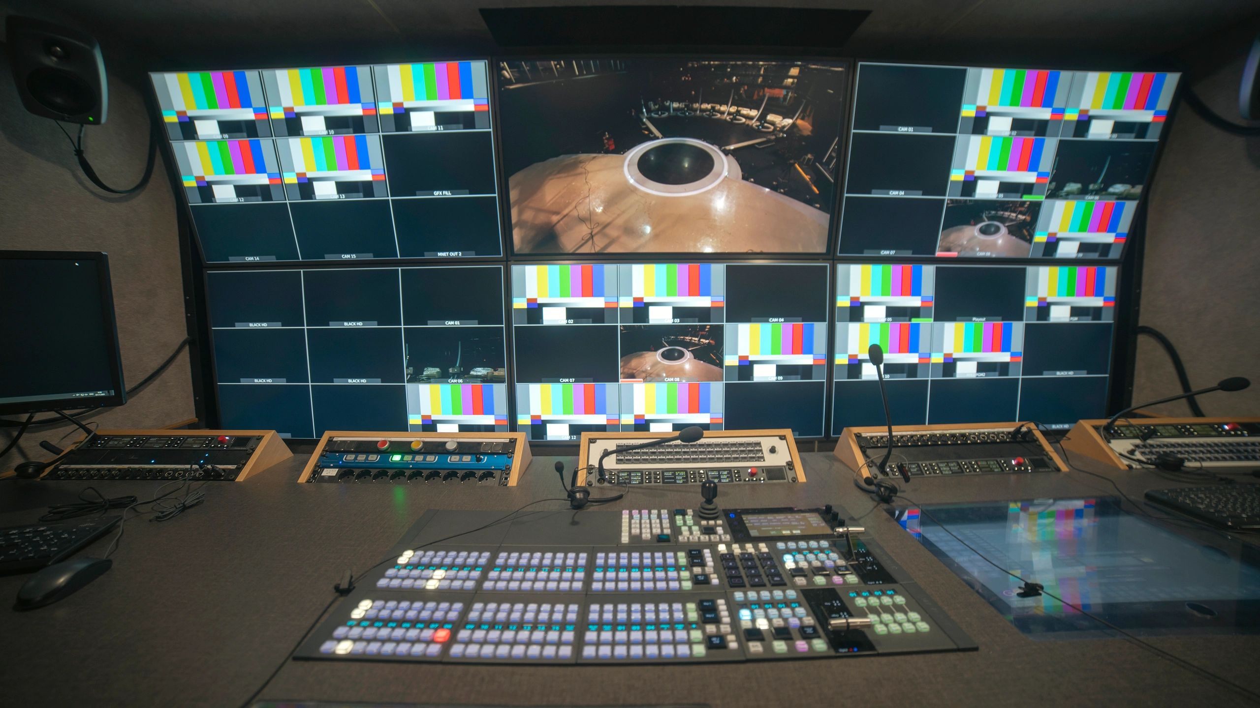 High-tech control room representing AI-managed systems