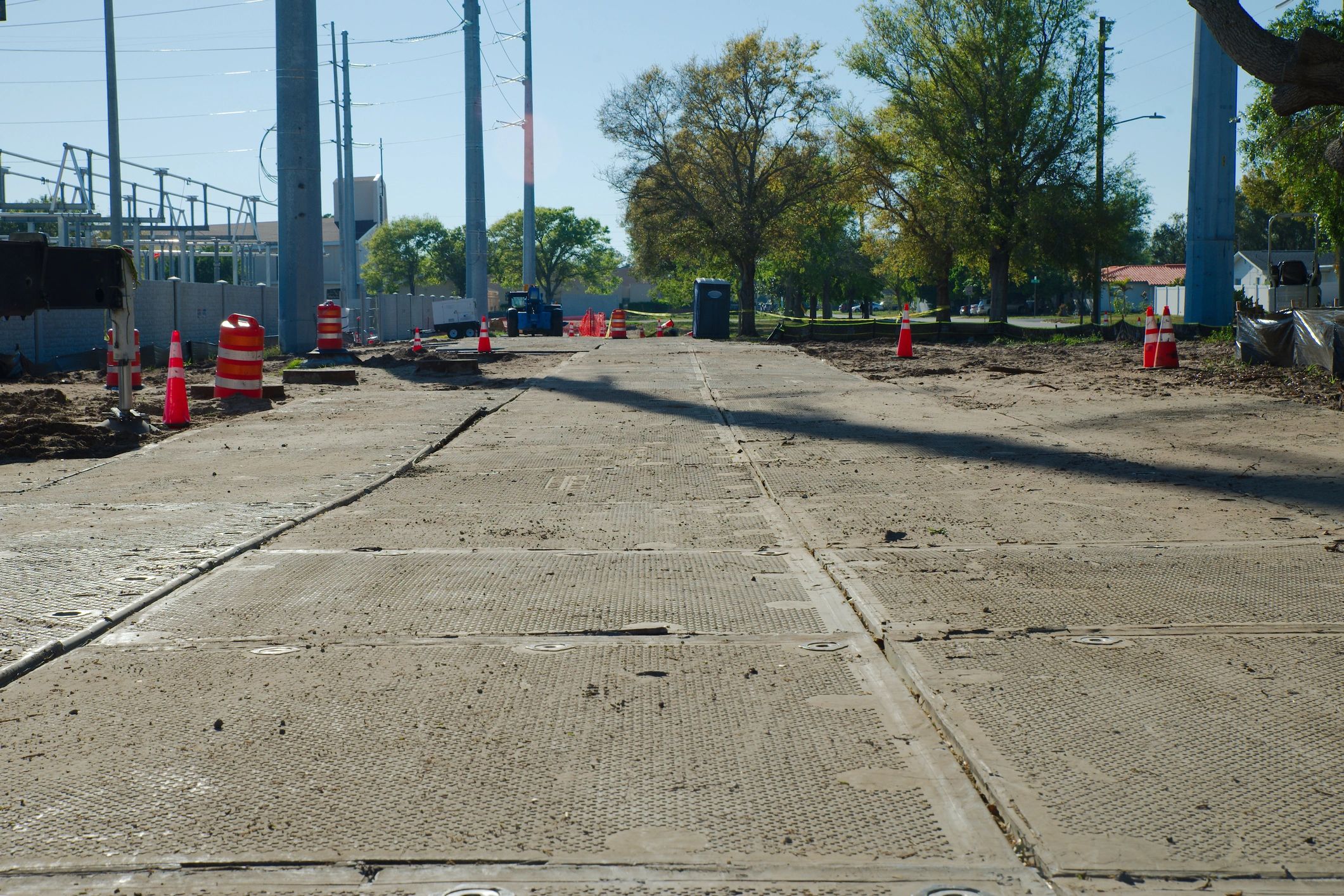 Concrete structure and construction scene representing bunker build planning